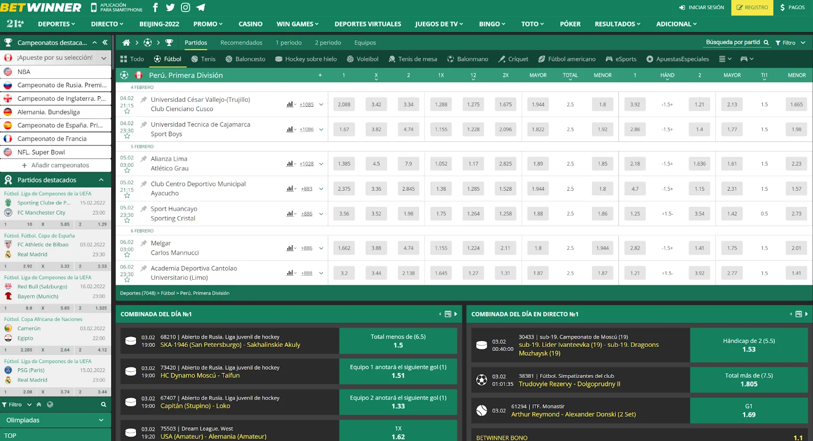 BetWinner Peru